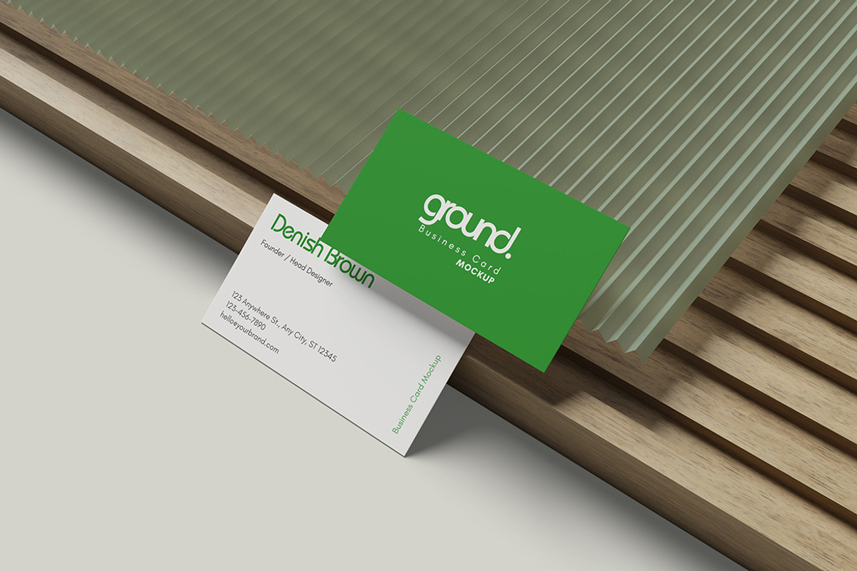Minimalist Business Card Mockup, an Advertising Mockup by My Code Std (Photo 2 of 6)