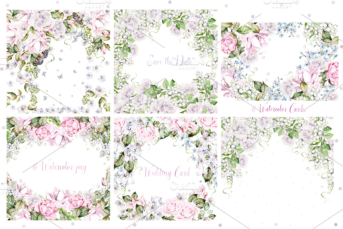 Watercolor Wedding Tender Flowers, an Object Graphic by Knopazyzy (Photo 17 of 17)
