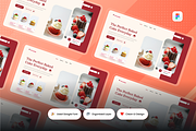 Kreamby Bakery Cake Service Section, an UI Kit Template by SquidPixey (Thumbnail 2 of 3)