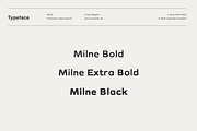 Milne - A Bold Sans Serif, a Sans Serif Font by Cassandra Cappello (Thumbnail 4 of 11)