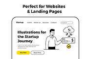 Notion-Style SaaS Illustration Pack, a Work Illustration by Imran Haroon (Thumbnail 4 of 5)