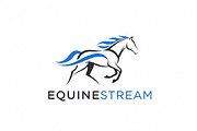 Equine Stream Logo, a Branding & Logo Template by Logocreative (Thumbnail 1 of 2)