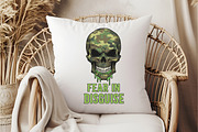 Camo Skull Halloween Sublimation, an Illustration by DreamCafeArt (Thumbnail 5 of 6)