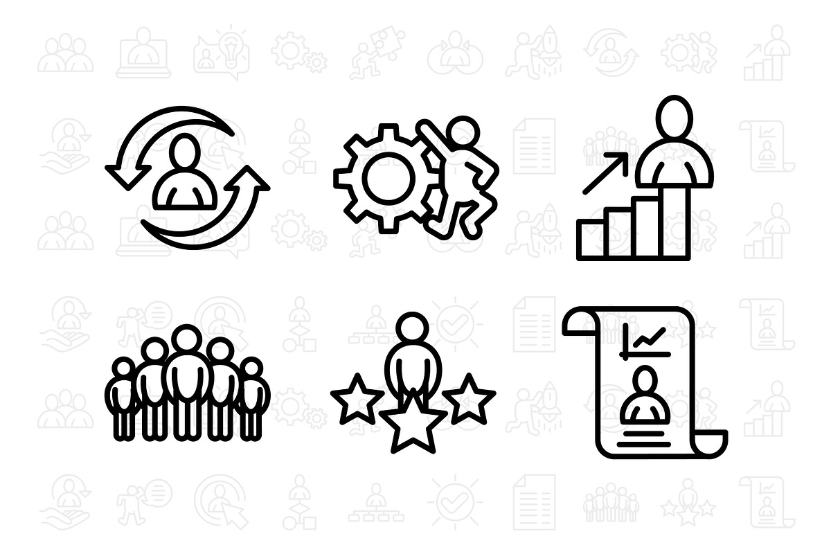 20 Business and Personal Development, an Outline Icon by khalwa.studio (Photo 3 of 3)