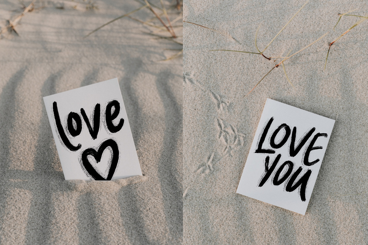 Valentines Day Ink Lettering, an Object Graphic by Helga Wigandt (Photo 5 of 8)