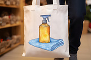 Watercolor Housekeeping Clipart, an Illustration by Rose Art (Thumbnail 7 of 7)