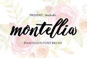 Montellia Brush, a Script Font by StudioRz (Thumbnail 1 of 6)