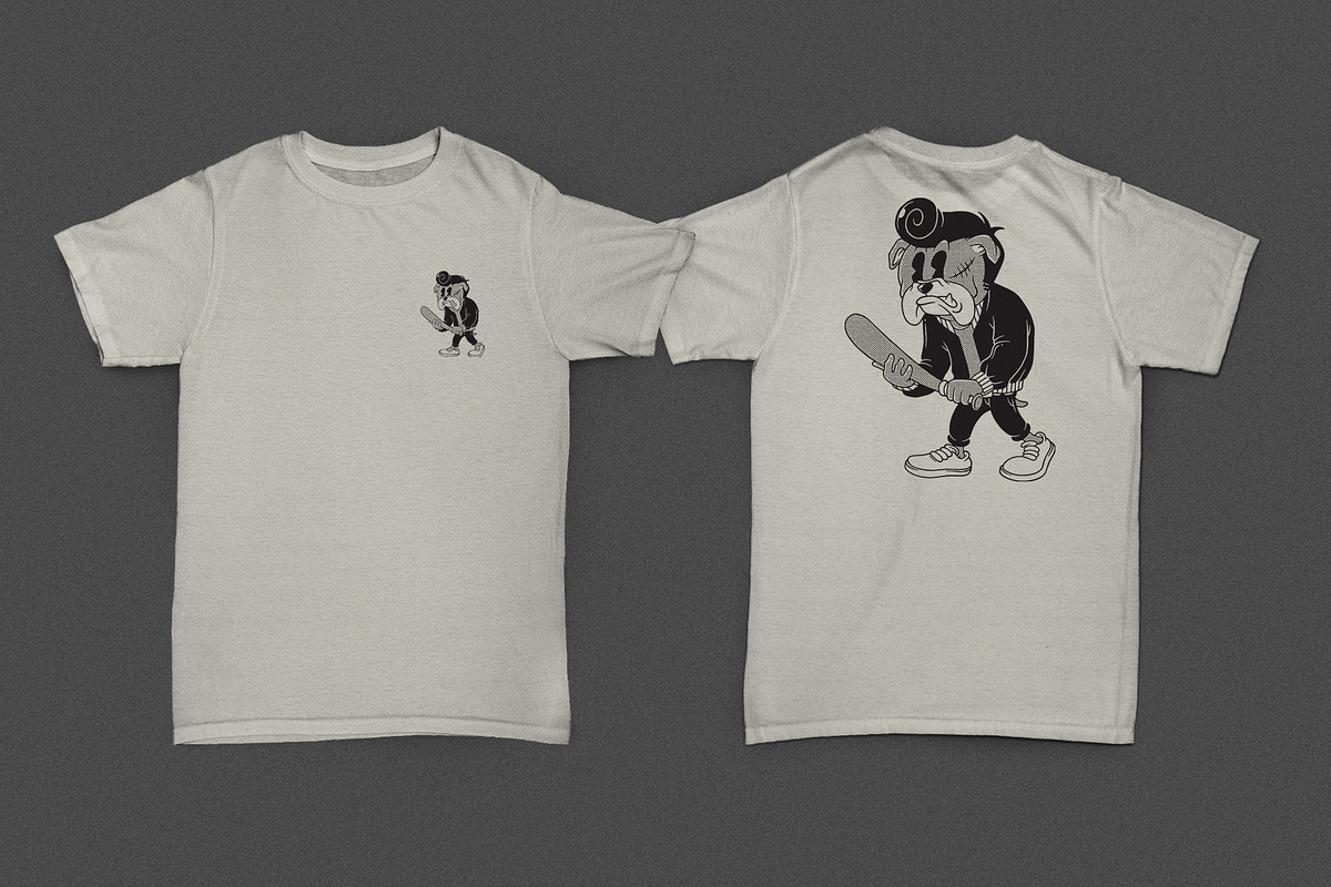 bad boy bulldog retro mascot, an Animal Illustration by Judsart (Photo 2 of 3)