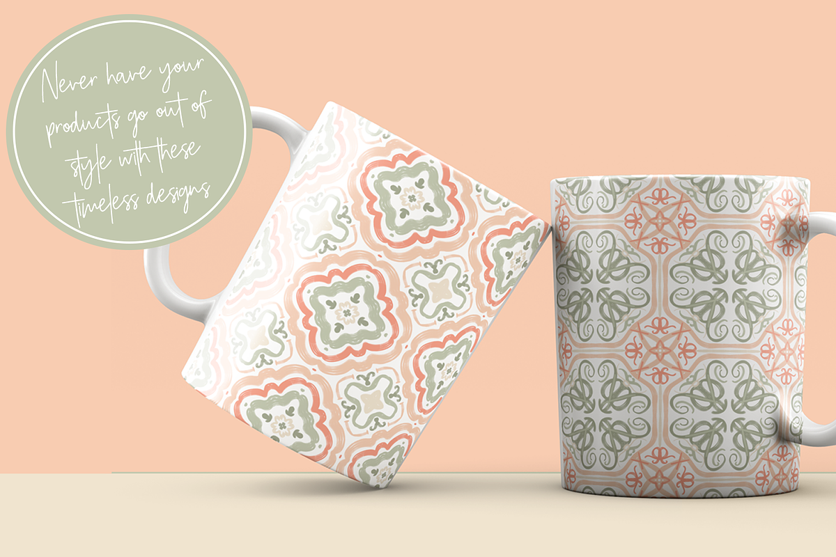 Peaches and Sage Seamless Patterns, a Pattern Graphic by TheLegacyBrandingCo (Photo 10 of 14)