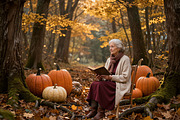 30 Autumn Bokeh Digital Backdrops, a Background Graphic by 3Motional (Thumbnail 7 of 18)