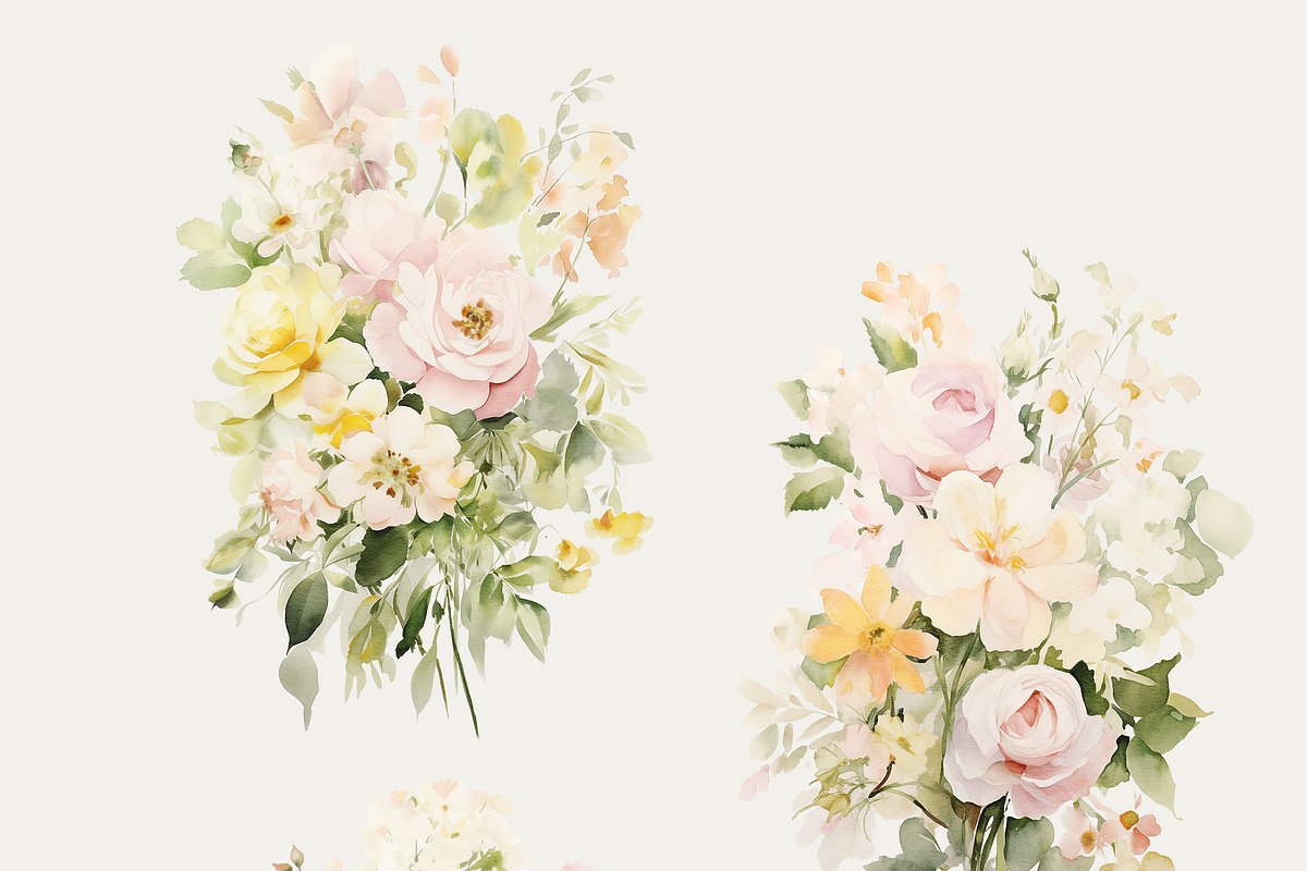 Watercolor Floral Bundle (45 in 1), a Decorative Illustration by Lana Elanor (Photo 60 of 180)