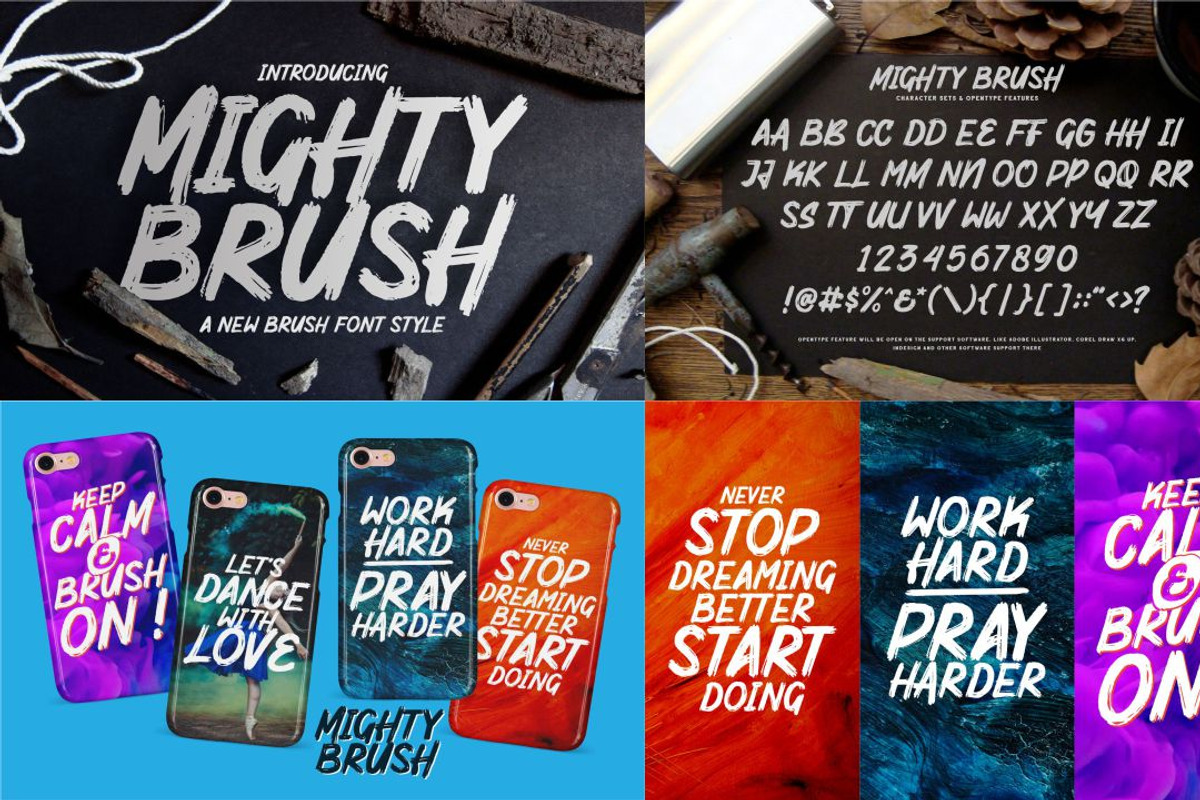 ⚡️BRUSH FONTS COLLECTIONS⚡️ preview 3