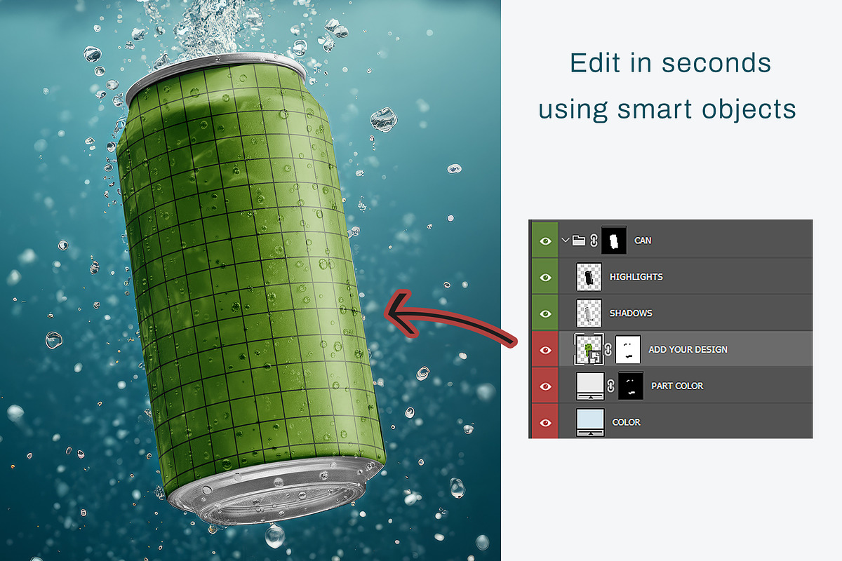 Drink Can Mockup, a Packaging Mockup by AG Mockups (Photo 4 of 5)