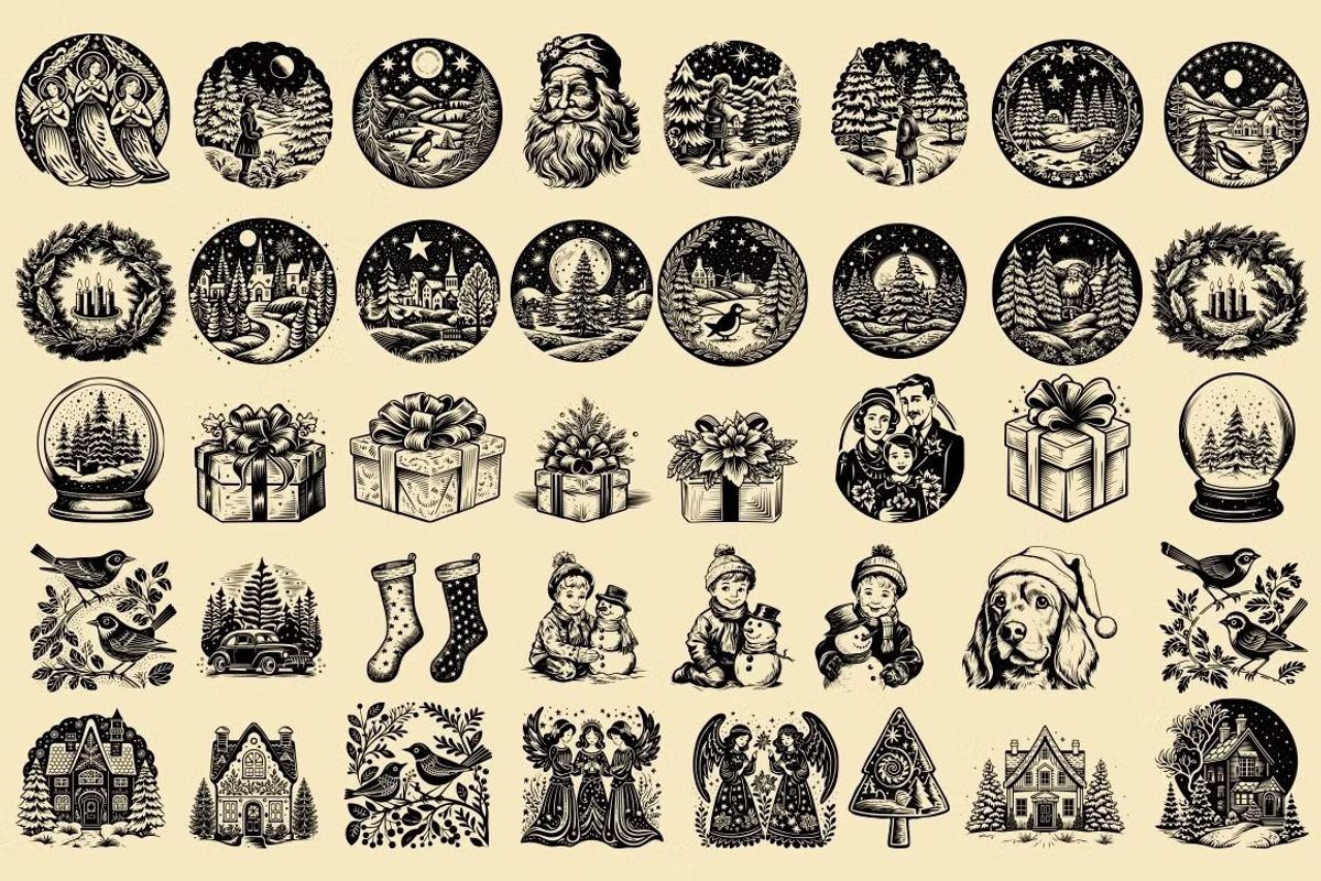 280 Christmas illustrations, an Object Illustration by Nocturnal Wolf (Photo 9 of 17)