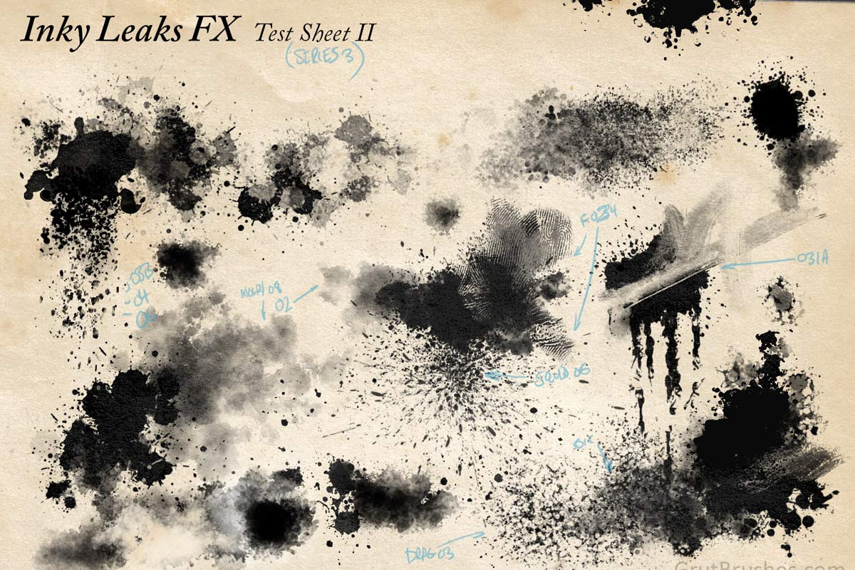 100 Photoshop Splatter Brush Tools, a Brush Add-On by GrutBrushes (Photo 5 of 6)