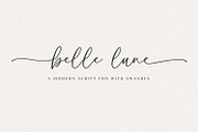 Belle Lune Script, a Script Font by Prestige Artsy Studio (Thumbnail 1 of 9)