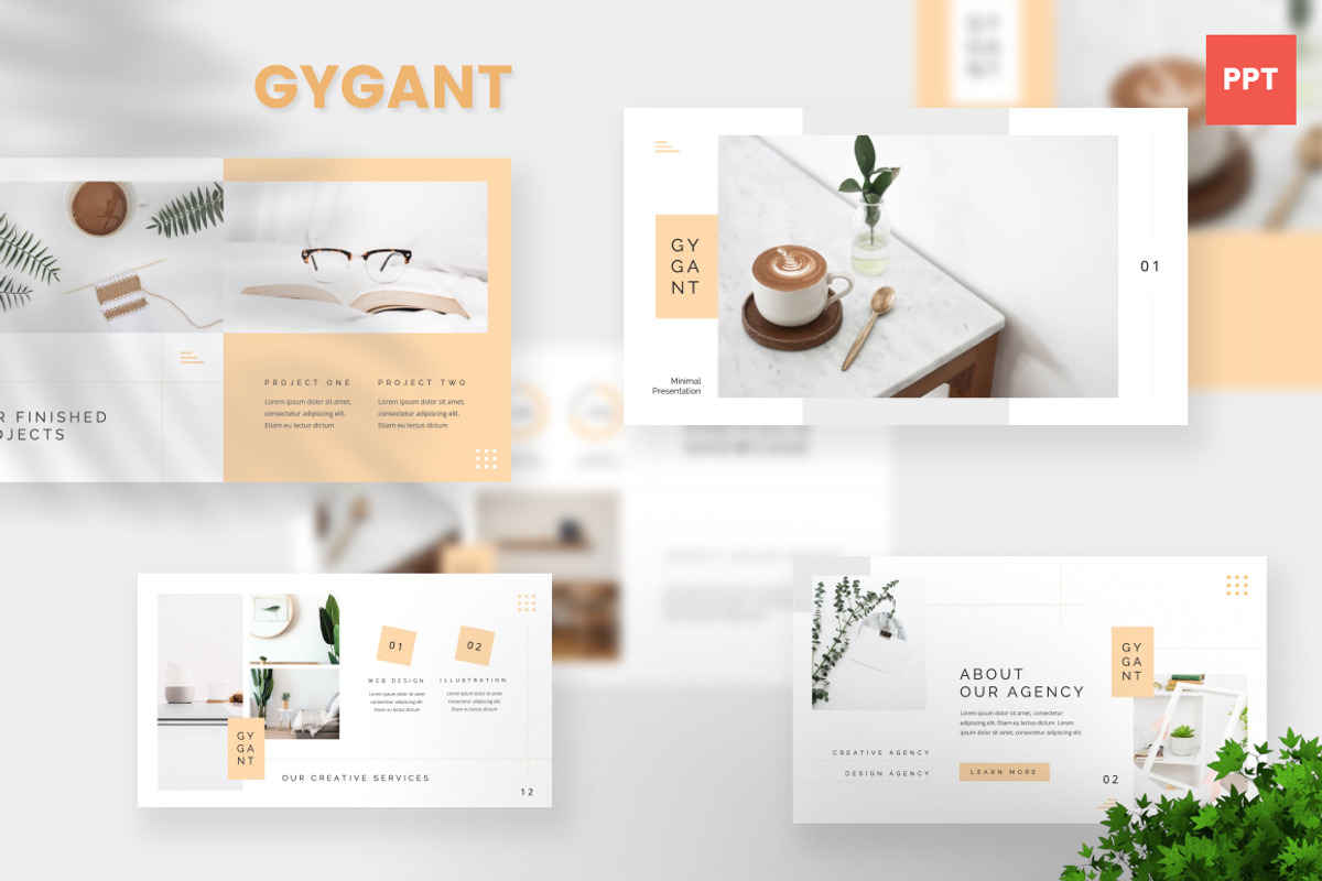 Gygant Minimal Powerpoint, a Presentation Template by desvibes (Photo 1 of 5)