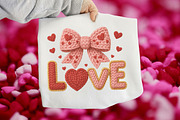 Valentines Day Coquette Crochet PNG, an Illustration by CraftArtStudio (Thumbnail 1 of 4)