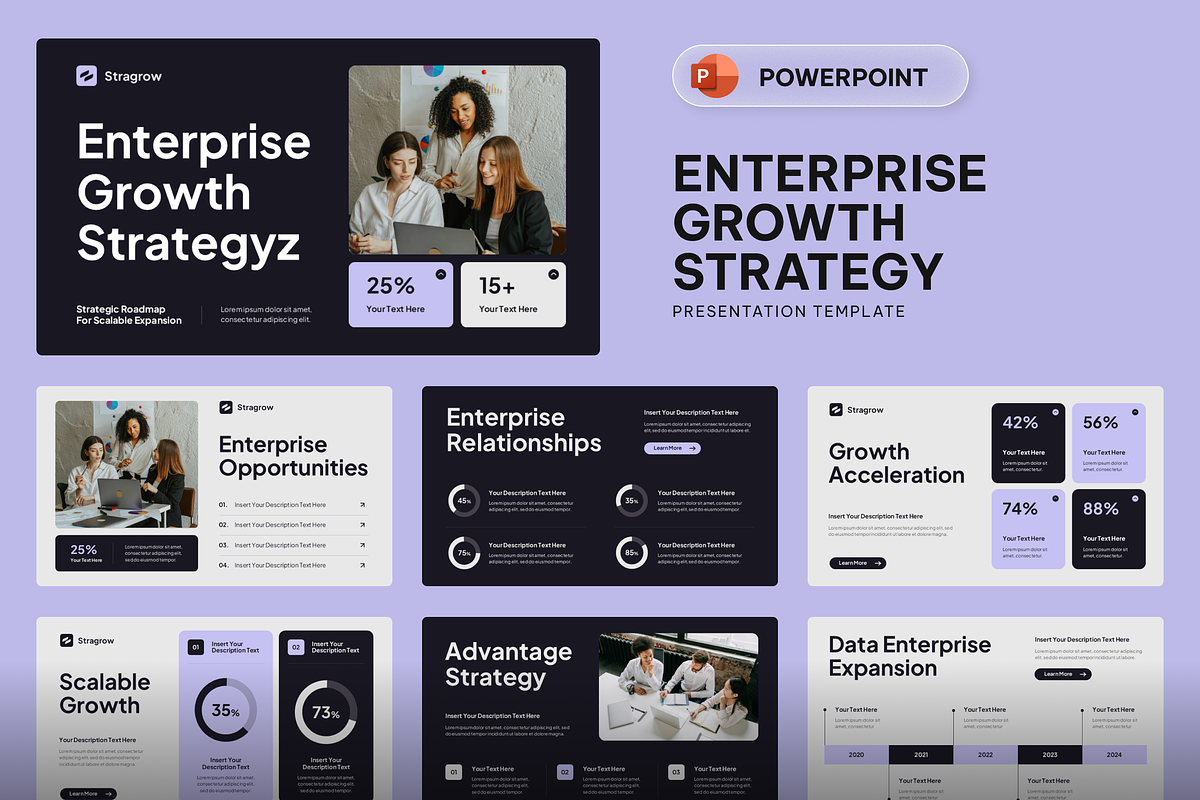Enterprise Growth Strategy, a Presentation Template by Sixtemp (Photo 1 of 3)