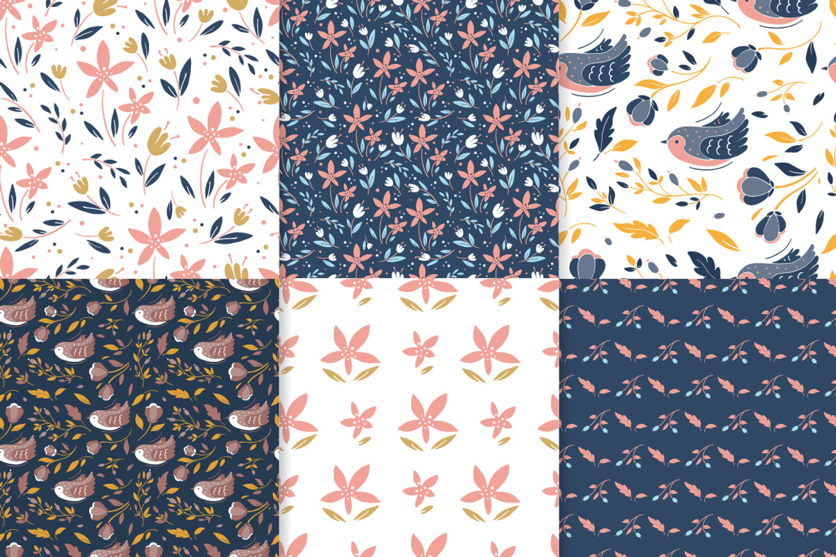 Meadow 100 floral seamless patterns, a Pattern Graphic by DariSmartArt (Photo 24 of 33)