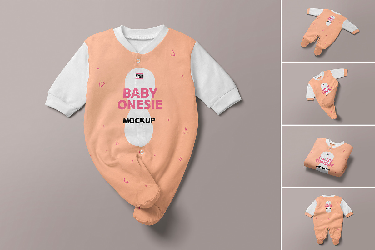 Baby Onesie Mockup, a Product Mockup by MockupCraft (Photo 1 of 7)
