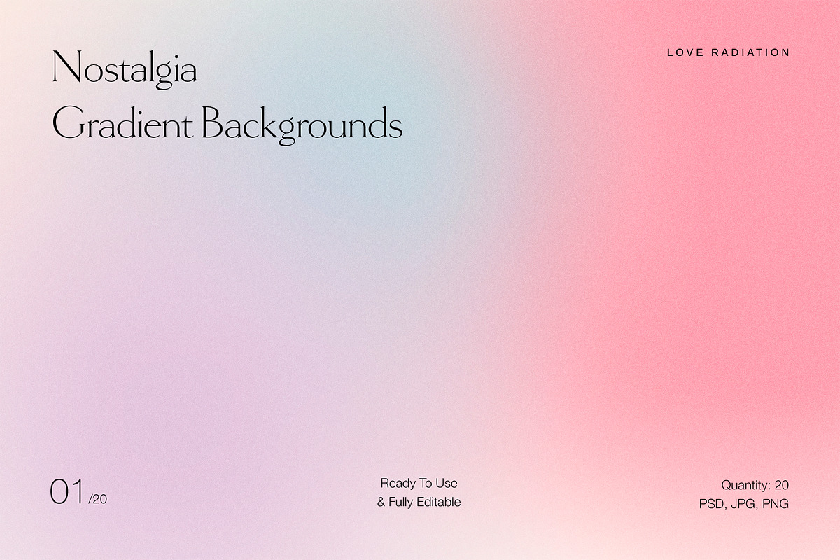 Nostalgia Gradient Backgrounds PSD, an Object Graphic by Love Radiation Studio (Photo 2 of 16)