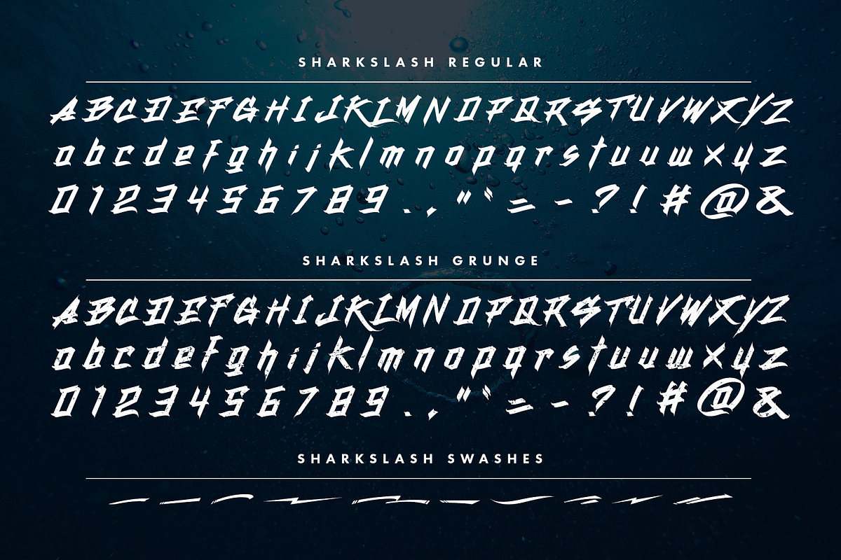 SHARKSLASH Graffiti Font preview 2