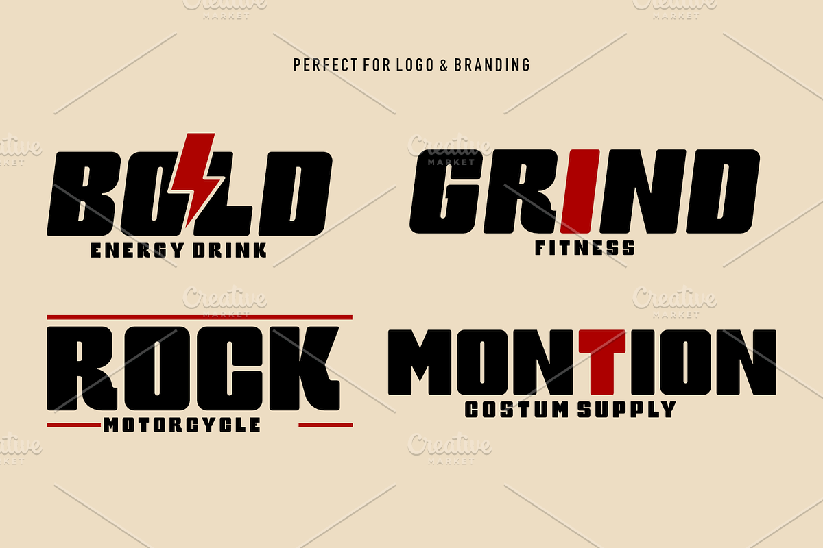 Block Head – Geometric Display Font, a Sans Serif Font by Linecreative (Photo 6 of 7)