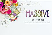 2015 MASSIVE Font Bundle, a Sans Serif Font by OnTheSpotStudio (Thumbnail 1 of 3)