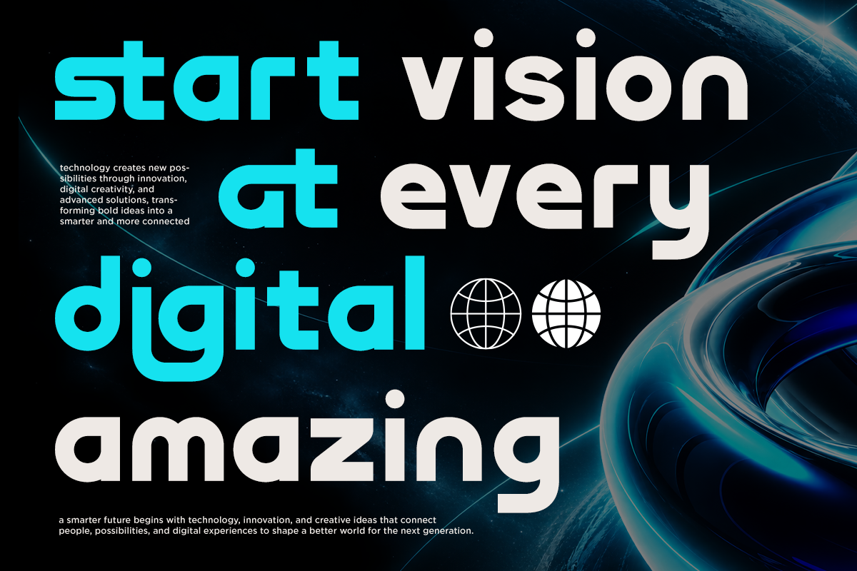 Protica - Futuristic Tech Logo Font, a Sans Serif Font by Font Liner (Photo 4 of 10)