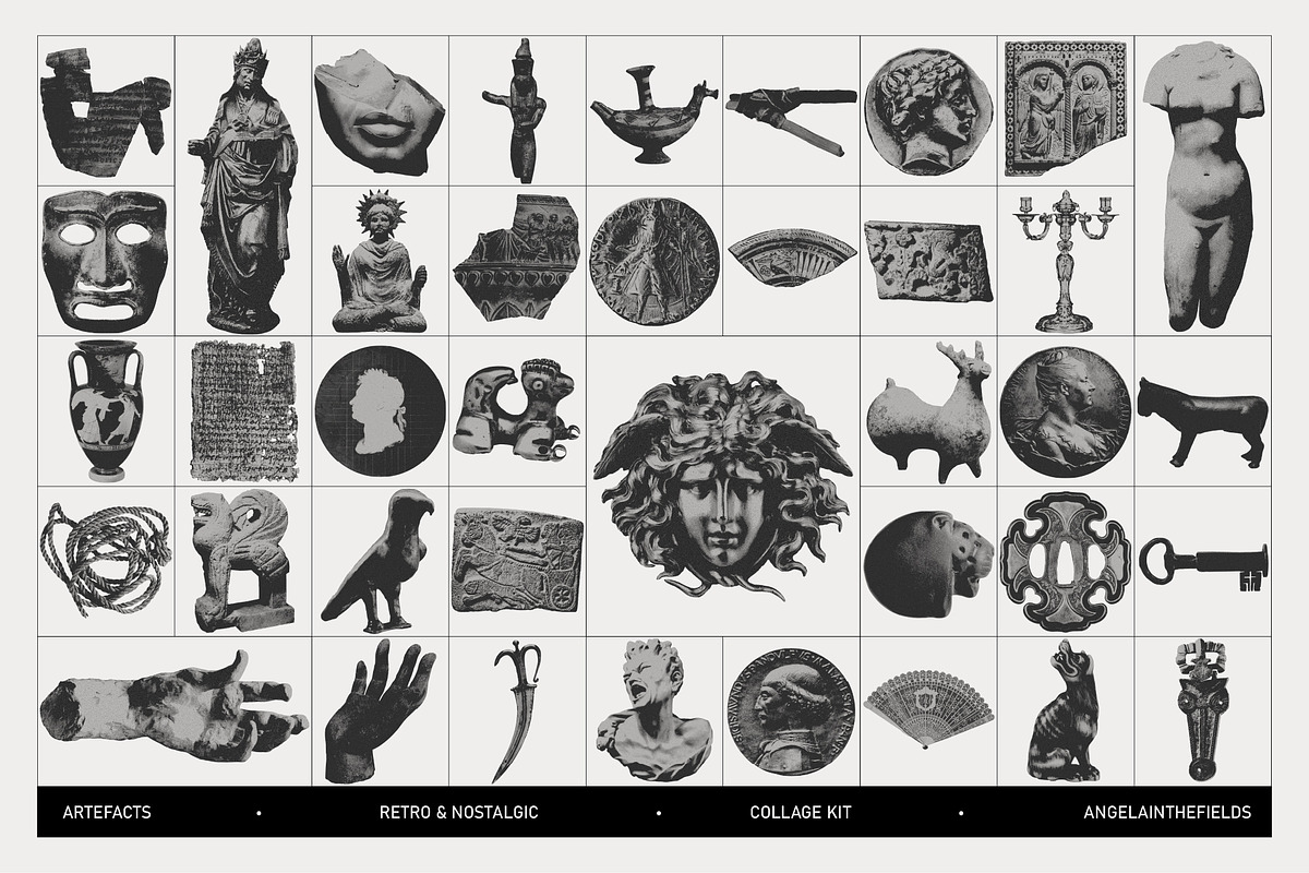 ARTEFACTS Academia Collage Kit, an Object Graphic by angelainthefields (Photo 5 of 12)