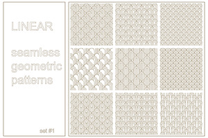 LINEAR ornaments.Set #1.