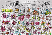 Spring Cartoon Objects Set, an Object Graphic by BALABOLKA (Thumbnail 2 of 4)