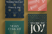 Modern Christmas Card Templates, a Print Template by SilverStag Type Foundry (Thumbnail 8 of 11)