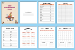 2025 Home School Planner Canva