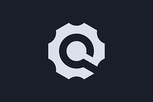 modern and simple letter Q gear logo, a Branding & Logo Template by Rasagama Studio