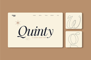 Quinty A Luxury Serif Font Family