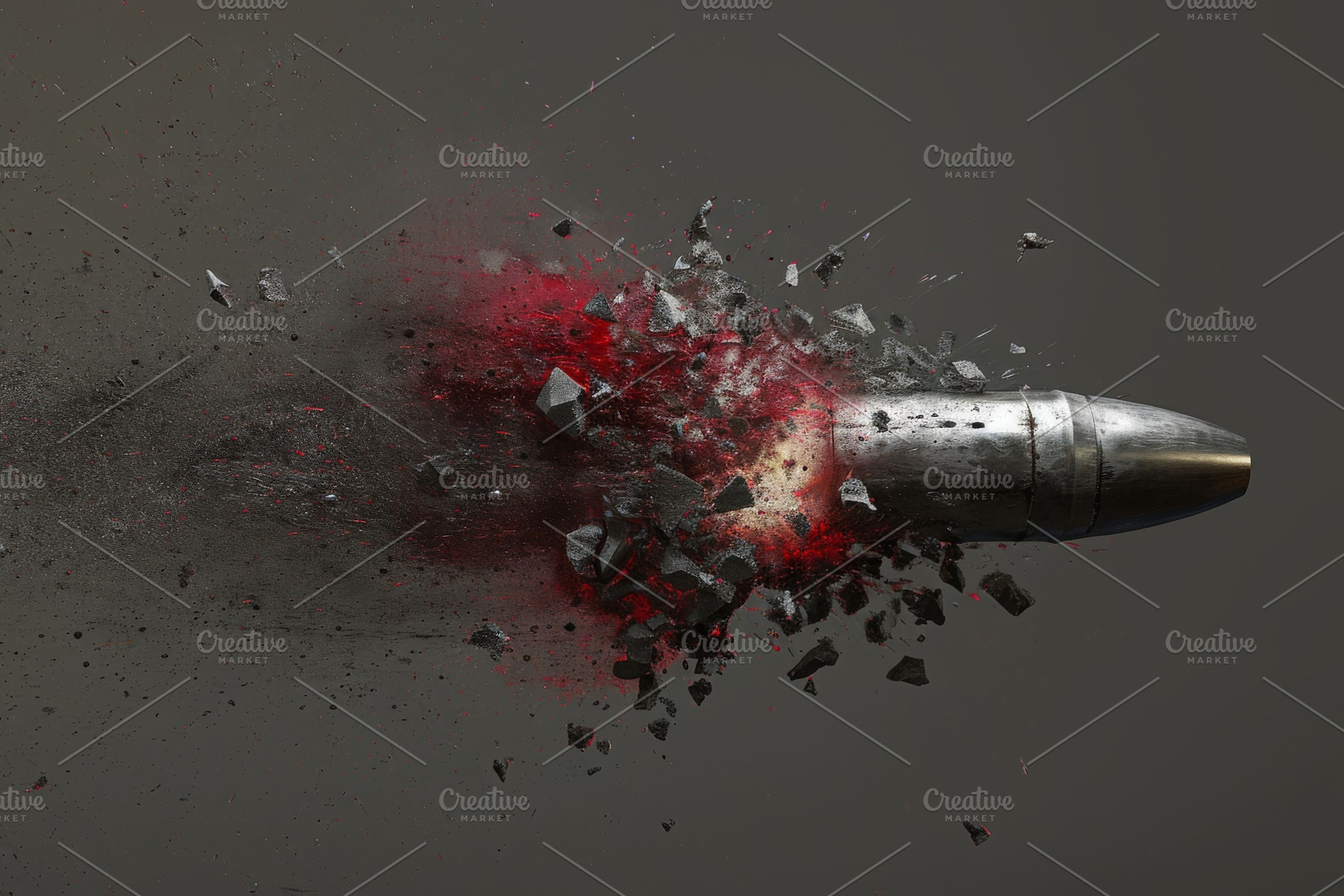 A close-up photo of a bullet that ha, a Photo by Iftikhar Alam
