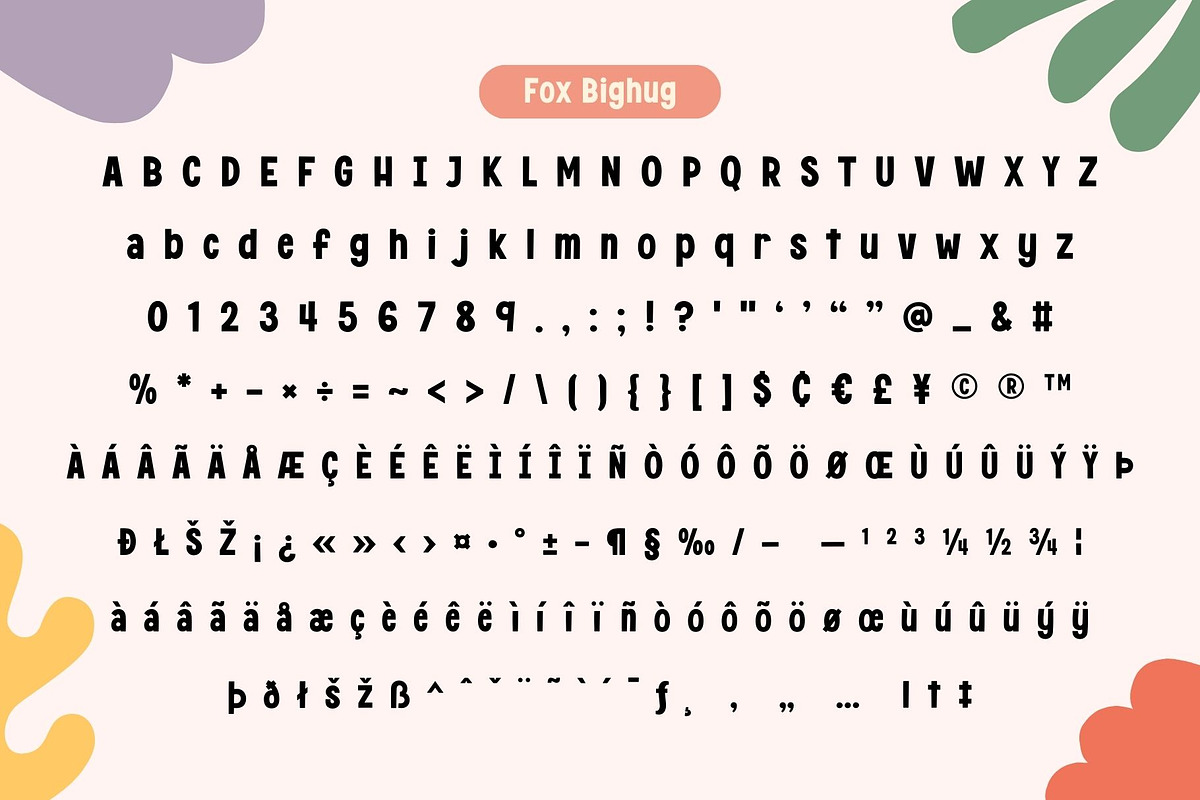 Fox Bighug : 4 Font Style, a Handwritten Font by Fox7 By Rattana (Photo 9 of 13)