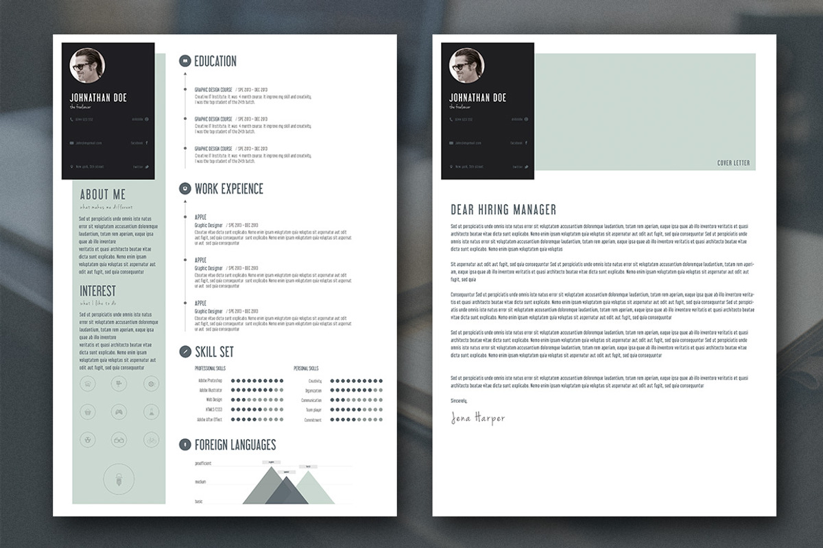 Creative Personal Resume - Minimal, a Resume Template by Brand Square (Photo 2 of 2)