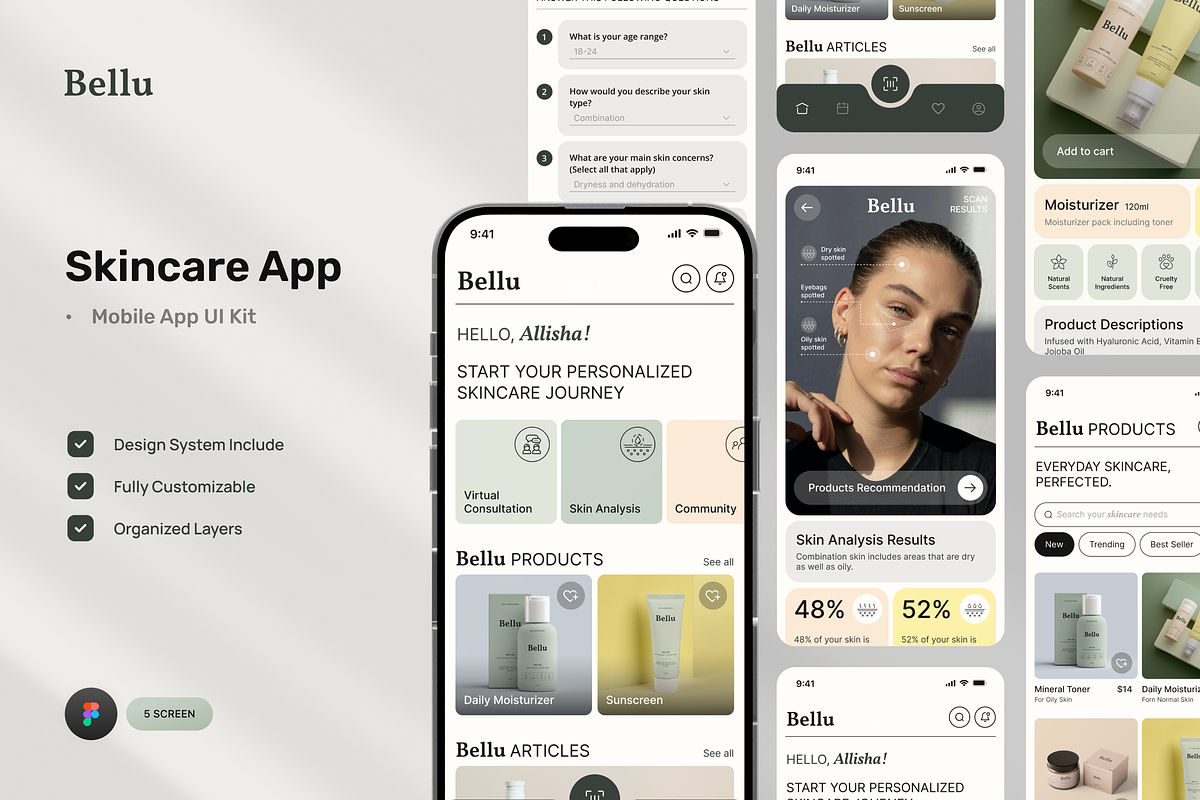 Bellu - Skin Care App, an App Template by Rahardi Creative (Photo 1 of 4)