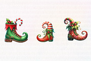 Christmas Elf Shoes Clipart, an Illustration by CreationArt (Thumbnail 4 of 5)