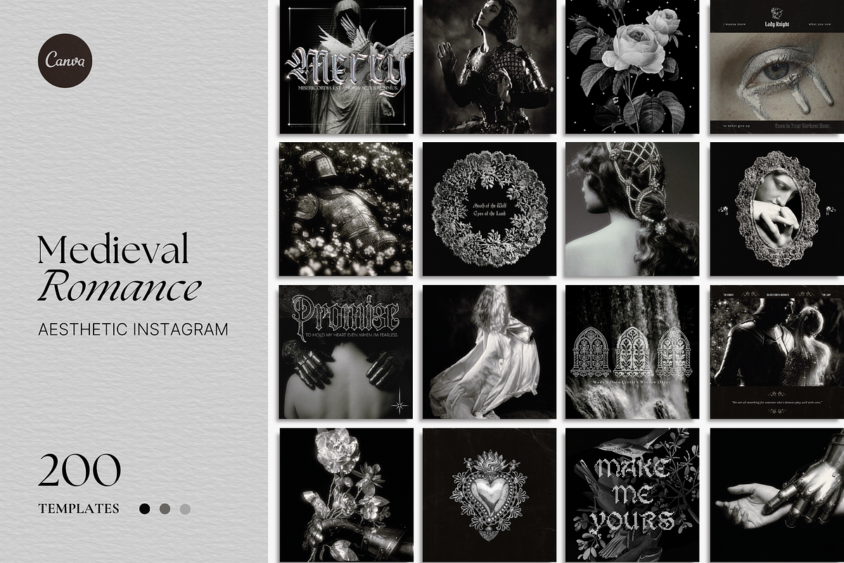 Medieval Romance Social Media Bundle, a Social Media Template by The Flossy Finch (Photo 23 of 23)