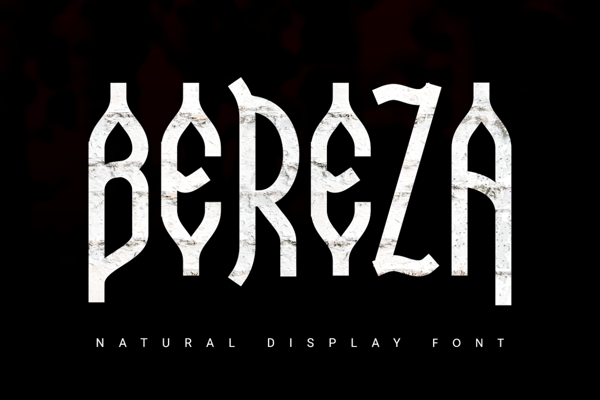 Bereza | nature font, a Sans Serif Font by wowomnom (Photo 1 of 4)