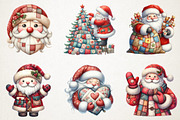 Patchwork Christmas Cute Santa Png, an Illustration by RobertsArt (Thumbnail 7 of 7)