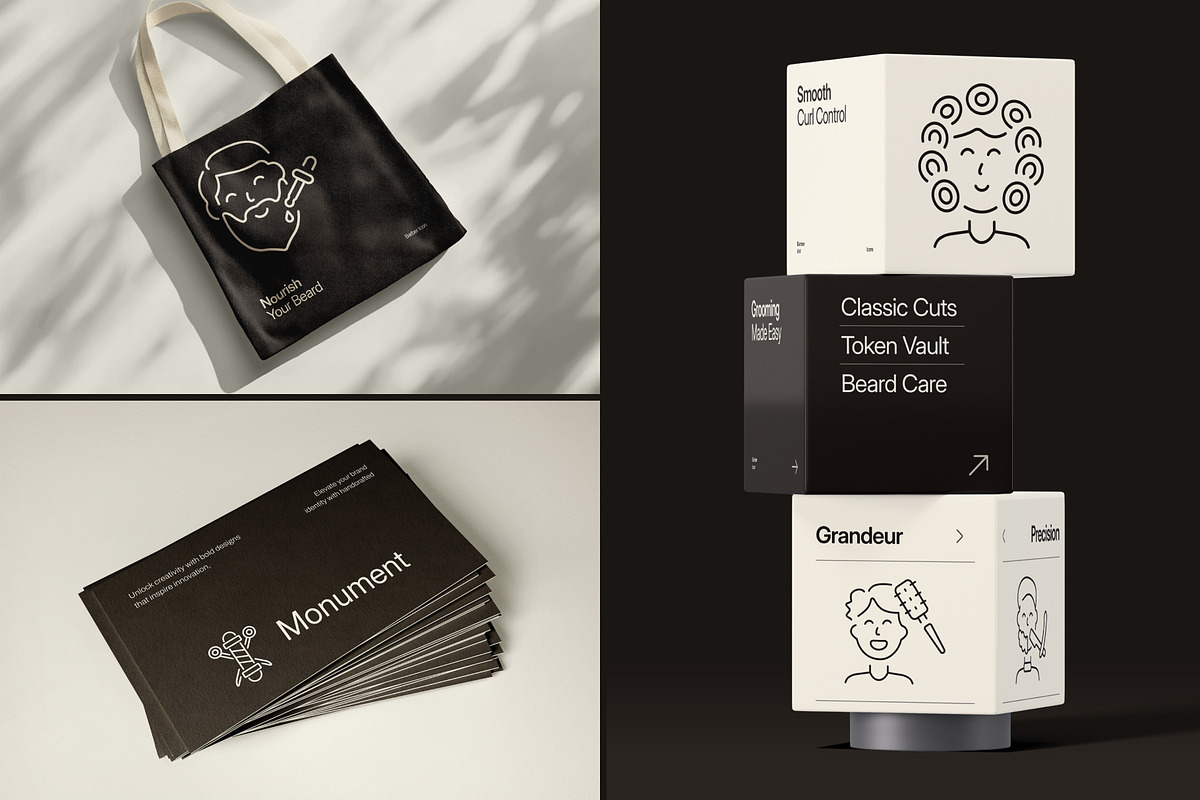 Barber Icon Art Set, an Outline Icon by Prosymbols (Photo 4 of 7)