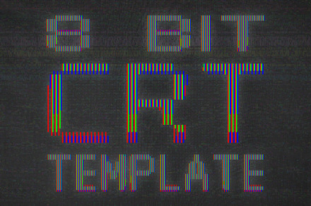 8 bit CRT Template PSD, a Layer Style Add-On by bbymedia.store