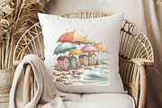 Mediterranean Summer Beach Clipart, an Illustration by OK Design (Thumbnail 6 of 6)