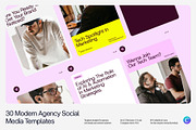 Modern Agency Social Media Templates, a Social Media Template by Creo.pt (Thumbnail 1 of 5)