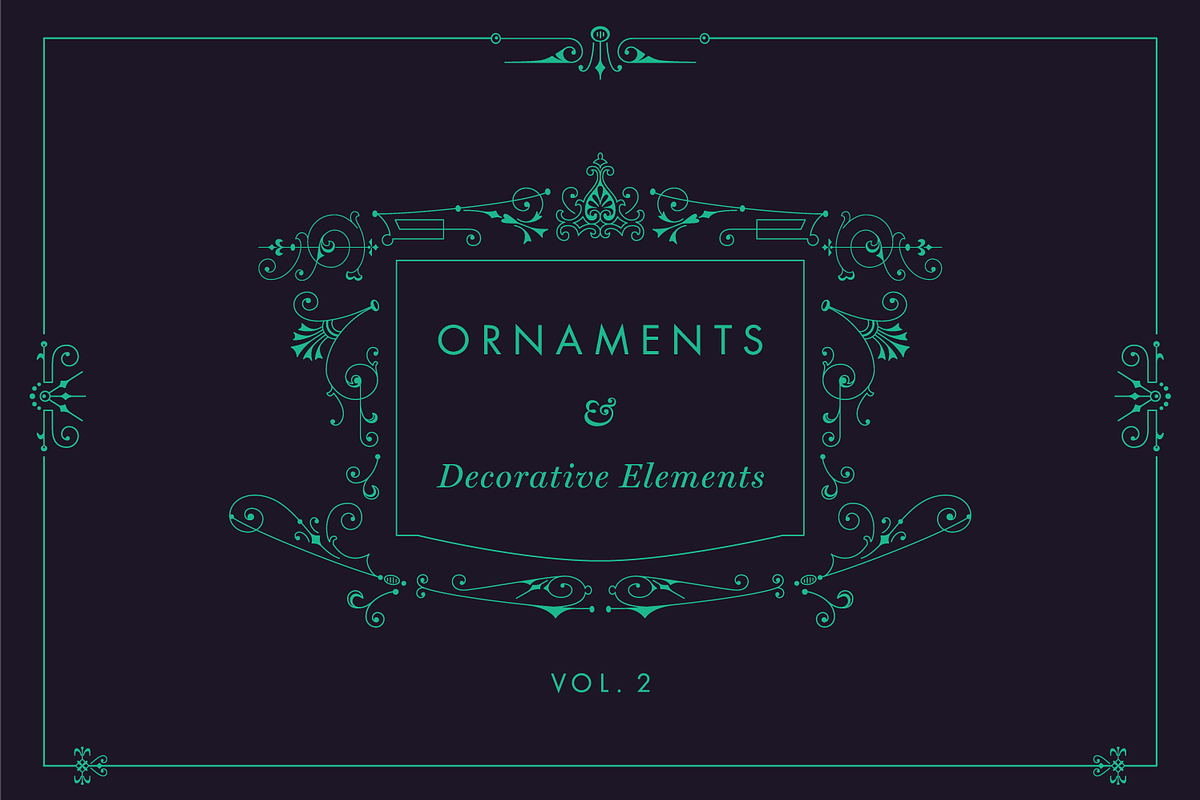Decorative Vector Ornaments 2, a Decorative Illustration by digiful (Photo 1 of 5)